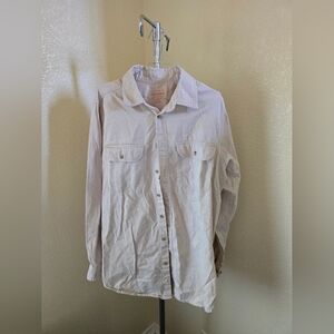 Boulder Creek Trading Company Nutton Up Long Sleeve Shirt With Pockets Size L